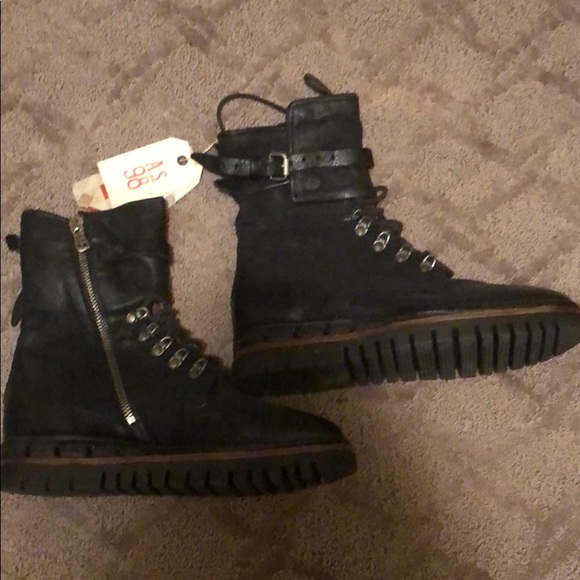 BRAND NEW A.S 98 black leather boots - Picture 2 of 3